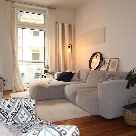 Apartmán Schoener Altbau In Sachsenhausen 20 Min Zur Messe Frankfurt nad Mohanem